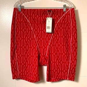 NEW Ivy Park X Adidas MONOGRAM Bike Size 2X SHORTS Bold Pink COMPRESSION